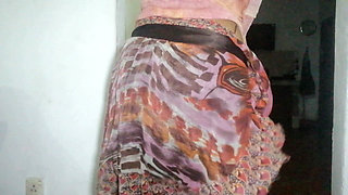 Desi Maid Dressed with Wife's Sexy Outfit and It Was Reviling Desi Big Assets Wanted Him to Fuck Her