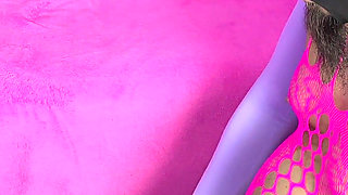 Mistress Makes Her Sissy Slave Lick Her Lover's Cum off Her Pussy, Fucks Him in Mouth, Pegs Him and Makes Him Eat His Own Cum