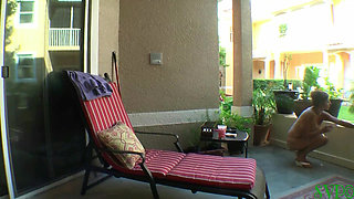 Big Tit Nudist Has Her Stepson Nut in Her Mouth