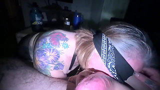 Milf slut sucking cock