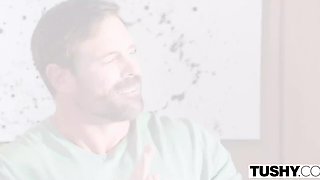 Asian Beauty's Double Penetration by White Bosses