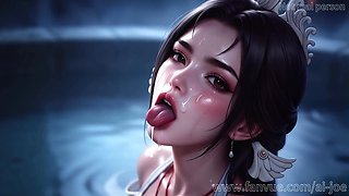 Song Yu, oral pleasure bang-out, bj foray, Jism on face, Rear end Fashion, Drink, Blow-job facial cumshot orgy,ASMR Generated AI