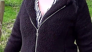 Outdoor-sex with German Chubby-slut - Lessly Needs Cum