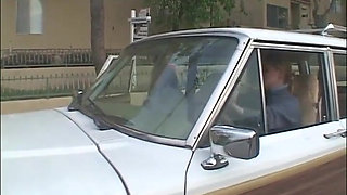 Blonde with Big Tits Gets Fucked Hard by Guy with Huge Cock in Threesome Action