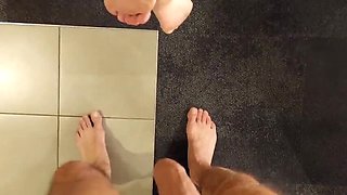 German MILF Selena701 Foot Worship & Cumshot - Amateur Mature Wife Fetish 4K