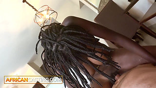 I turned this church girl LACTATING EBONY MILF wild... she tasted her own milk - African Casting