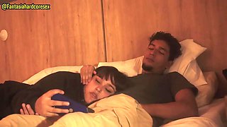 My Stepsister Swallows My Penis After Watching the Movie, They Almost Discovered Us