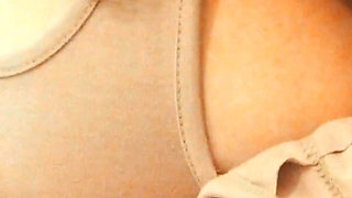 My Stepmother in Law Gave Me Amazing Oily Titfuck by Keeping My Dick Between Her Big Boobs