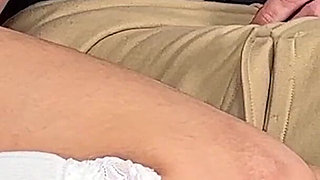 They Shouldn't Leave Her Alone with Stepdad! Innocent Stepdaughter Taboo Pussy Rubbing