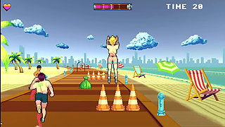 FInishing My Rollerblading BY FUCKING ALL BEACH GUYS! - Rollerbabe