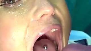 Barbara Bieber sexy chick in college uniform gets facial