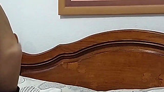 Selena's evening sex games in bed