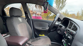 Engine Stall Revving - Exposed Breasts Shake Seduction POV