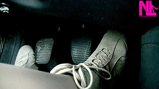 Driving and Pedal Pumping in Suede Soft Flat Boots