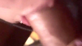 Stepdaugther Swallows Cum,gives Sloppy POV Blowjob