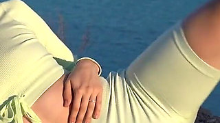 Hot Masturbation After Yoga in Sport Suit!