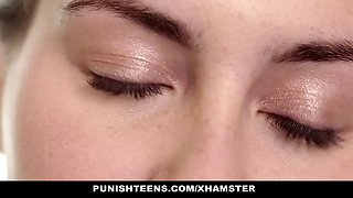 Punishteens - blond teenie wants to get spanked by grandpa