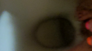 MILF Pee Close up View in the Toilet From Hairy Pussy