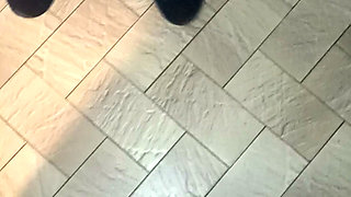 Jade the slut sucks like a slut in the kitchen