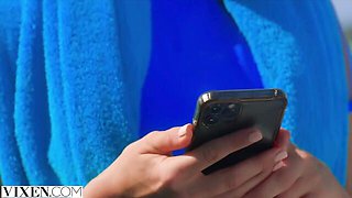 Well-made Chris Diamond and Lika Star - fingering video - Vixen