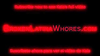 Petite Latina Destroyed By 4 Huge Guys - Rough Gangbang & DP