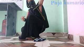 Indian Maid Fucked by House Owner in Bedroom, Hard Doggy Style (part 1) Clear Hindi