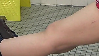 CFNM, Dirty Shoes Licking, Spitting, Fap Watching, Sadistic College Girl's Daily Routine Is Tease Perverted Janitor After Class