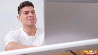 Brunette Bedroom Heat with Jason Carrera in Wife Play