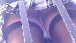 turkish college girl fake upskirt bus station