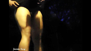 Desi Indian Trans Girl Crossdresser Nude Public Walking - Small Dick Flashing & Big Ass Show on Running Road