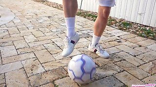 Soccer Stepmom Raissa Bellini Scores Huge Cumshot Victory by Pounding Stepson in Hardcore Hentai