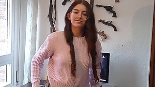 18yo Schoolgirl Is Fucked Under Skirt Cum on Her Ass. Shanaxnow
