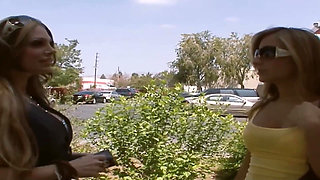 Lesbians in Heat Scene 4: Gorgeous Busty Blonde Lesbians Playing with Fingers and Dildo