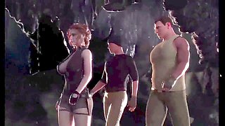 Interactive 3D sex with big natural boobs and playtime in fuckboxes