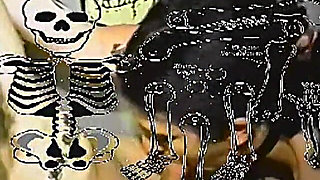 Gothic Amateurs Fuck in a Coffin