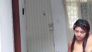 18 year old brunette big saggy tits from New York United States fucking her stepbrother's big dick part 51