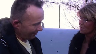 German mature skinny housewife persuaded to have sex