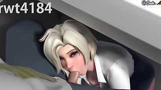 Mercy gets fucked and gets a creampie