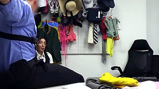 Shoplifting Nerd Happily Throats Her Way Out of Trouble