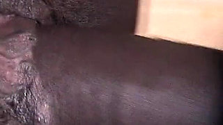 Stepbrother with big cock fucks curvy teen Oshun in the bathroom