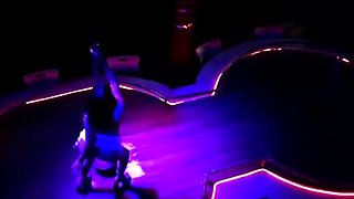 Hot Mexican Stripper Blows and Swallows Old Man Load