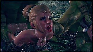 Female Knight Lose To Monster Ork - Episode,26 Sorry, Fixed!