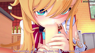 Escoffier POV Blowjob and Sex on the Kitchen - Genshin Impact