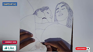Desi Badroom standing Doggy style Full Sex video. Drawing art