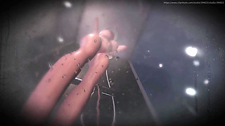 B029 Trapped in the Floor, the Slave Bathes the Queen. POV Objectification, Anal Licking, Foot Licking, and Vaginal Licking Rimm