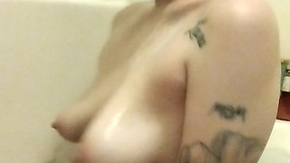 Titty Bouncing in Water Slaps