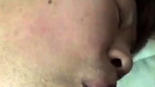 Unattractive Japanese MILF Gives a Blowjob