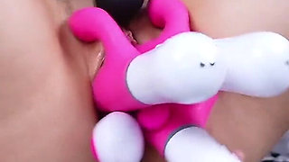 Extreme Pussy Stuffing with Multiple Toys and Huge Dildos
