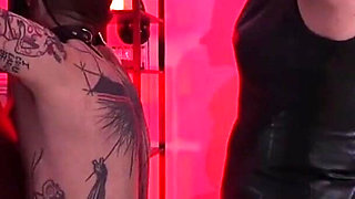 Inanna Justice and Lady Syene Wield Floggers and Crops on Cross-bound Slave's Flesh - Double Domme Anal Training Part 6