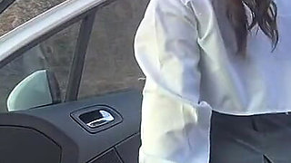Busty Asks for Uber and Wants to Pay with Sex and Blowjob